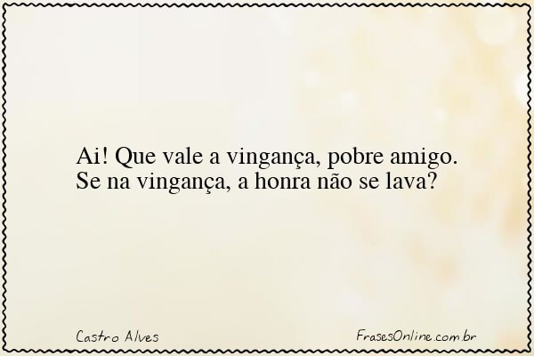 Frase de Castro Alves