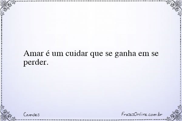 Frase de Camões