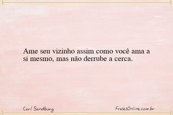 Frase de Carl Sandburg