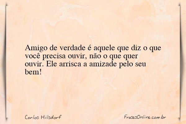 Frase de Carlos Hilsdorf