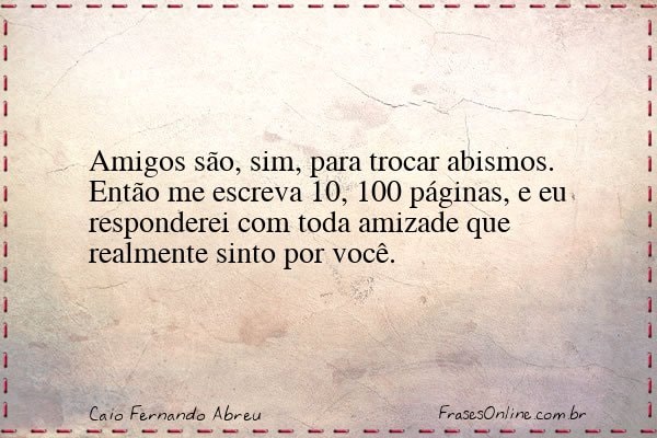 Frase de Caio Fernando Abreu