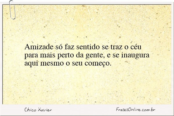 Frase de Chico Xavier