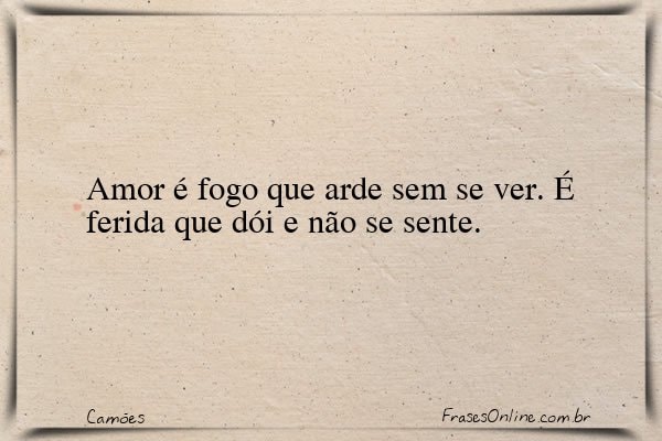Frase de Camões