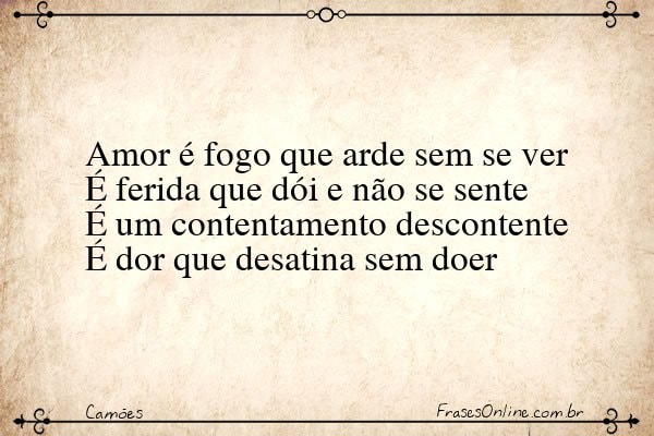 Frase de Camões