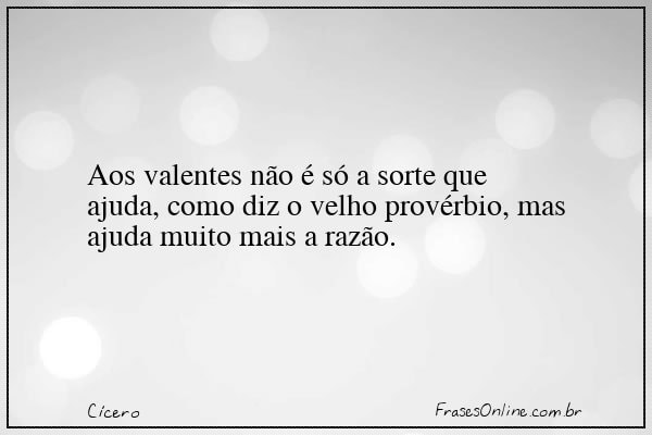 Frase de Cícero