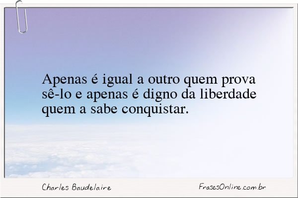 Frase de Charles Baudelaire