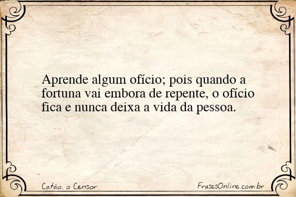Frase de Catão, o Censor