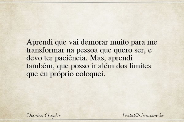 Frase de Charles Chaplin