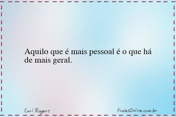 Frase de Carl Rogers