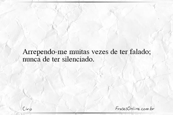 Frase de Ciro