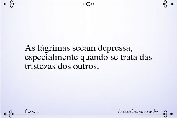 Frase de Cícero