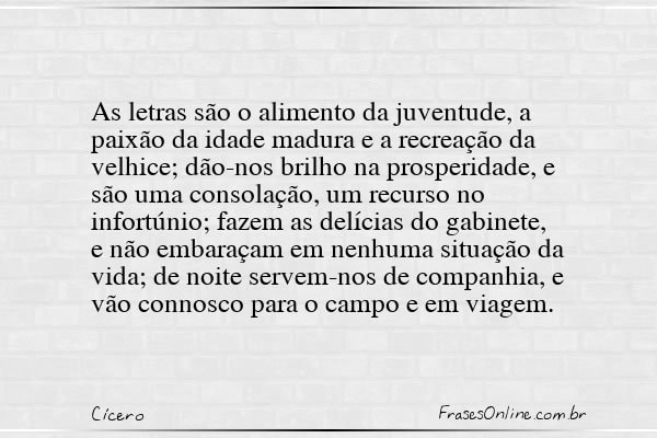 Frase de Cícero