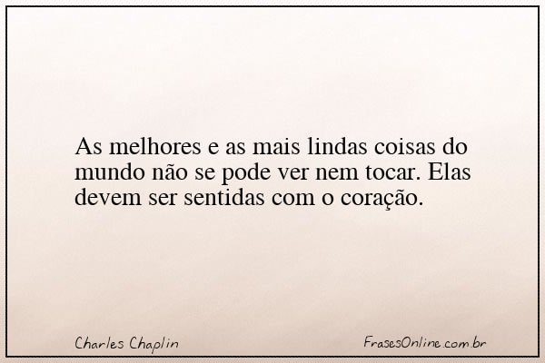 Frase de Charles Chaplin