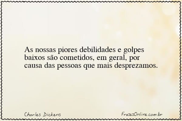 Frase de Charles Dickens