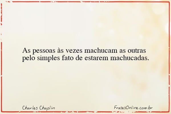 Frase de Charles Chaplin