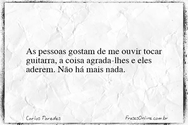 Frase de Carlos Paredes