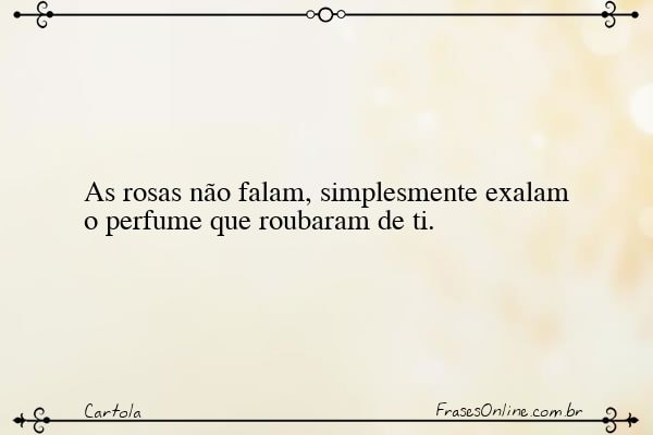 Frase de Cartola