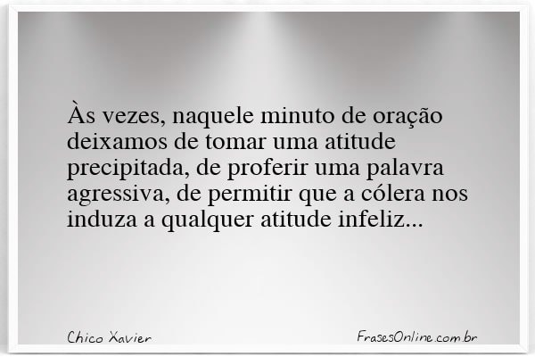 Frase de Chico Xavier