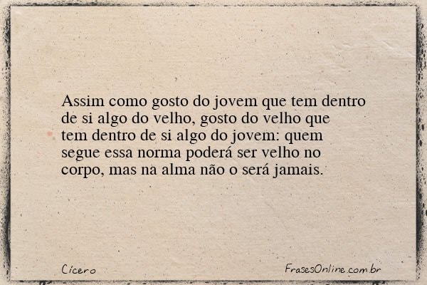 Frase de Cícero
