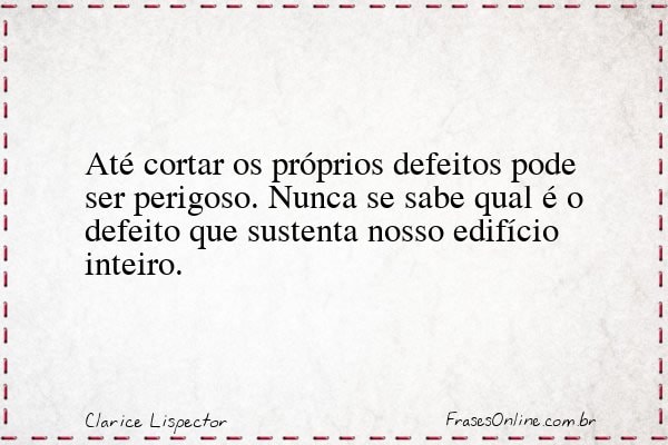 Frase de Clarice Lispector