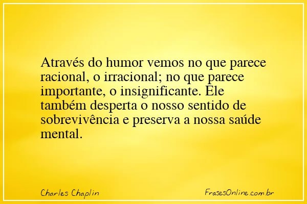 Frase de Charles Chaplin