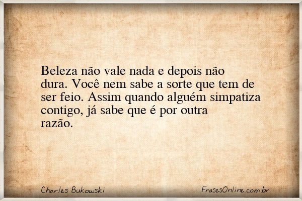 Frase de Charles Bukowski