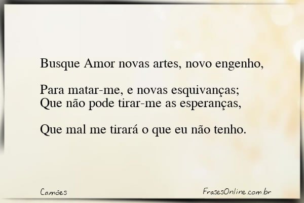Frase de Camões