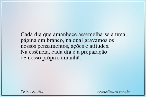 Frase de Chico Xavier