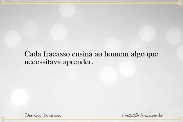 Frase de Charles Dickens