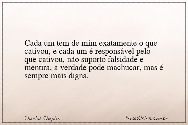 Frase de Charles Chaplin