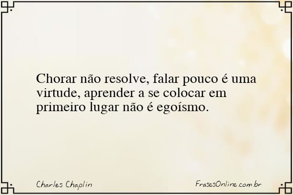 Frase de Charles Chaplin