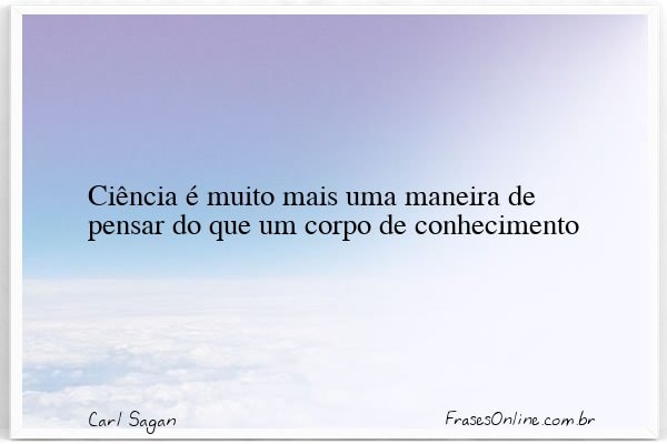 Frase de Carl Sagan