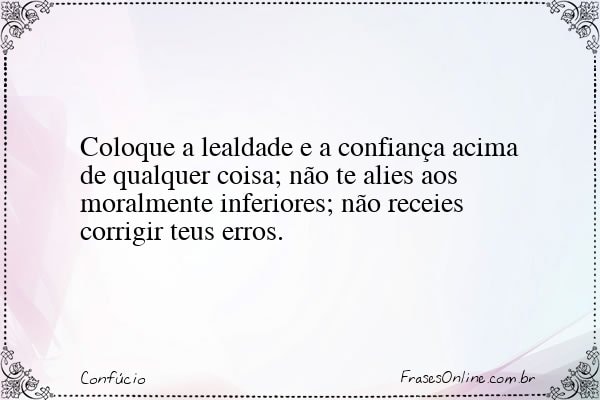 Frase de Confúcio