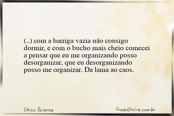 Frase de Chico Science