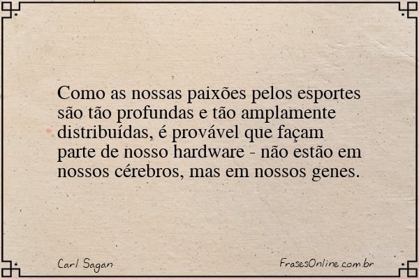 Frase de Carl Sagan