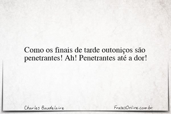 Frase de Charles Baudelaire