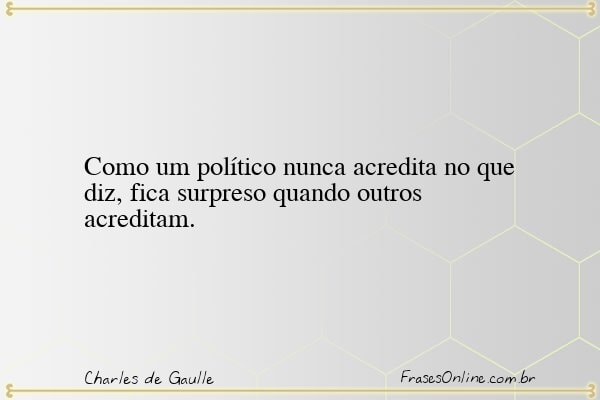 Frase de Charles de Gaulle