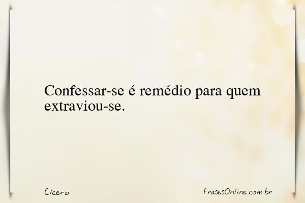 Frase de Cícero
