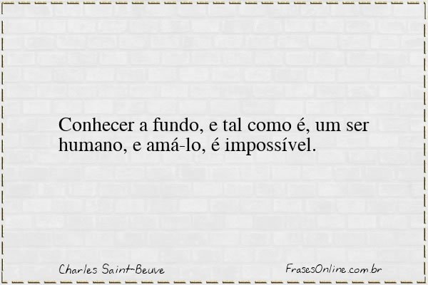 Frase de Charles Saint-Beuve