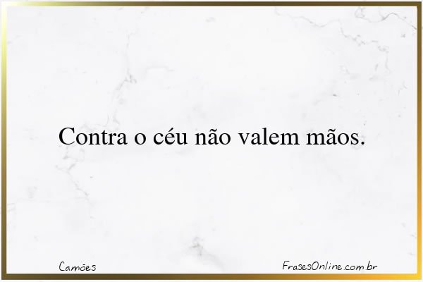 Frase de Camões
