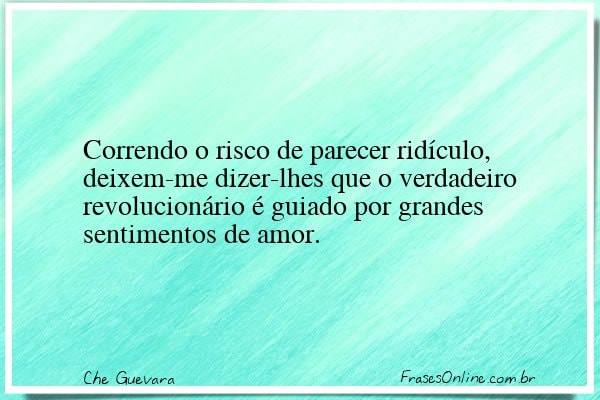 Frase de Che Guevara