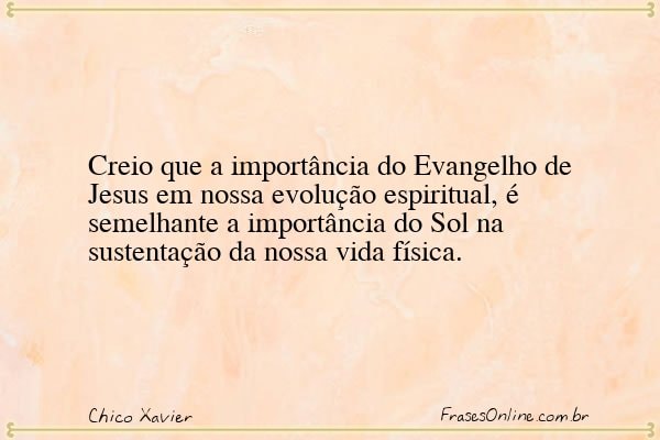 Frase de Chico Xavier
