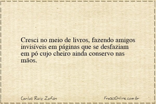 Frase de Carlos Ruiz Zafón