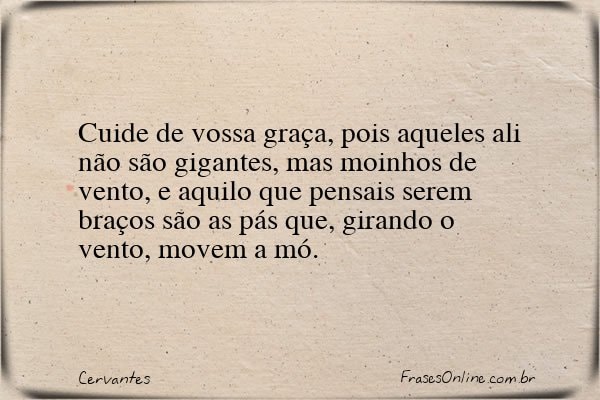 Frase de Cervantes
