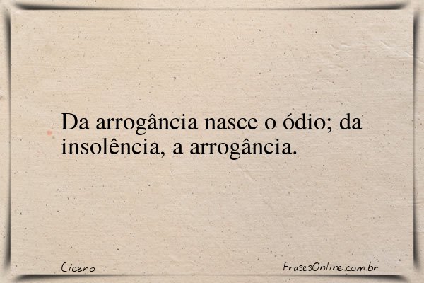 Frase de Cícero