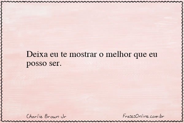 Frase de Charlie Brown Jr