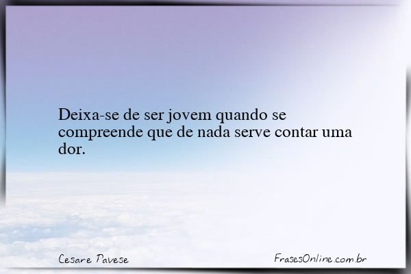 Frase de Cesare Pavese