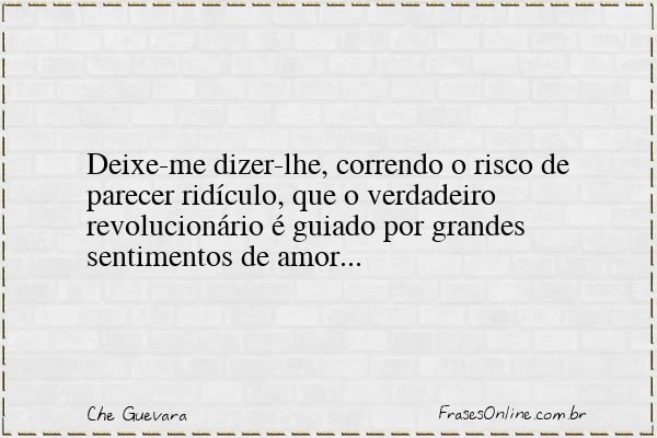 Frase de Che Guevara