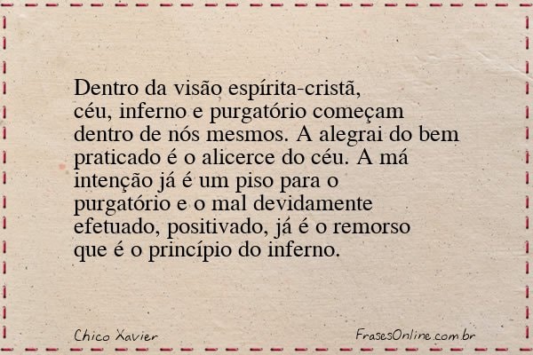 Frase de Chico Xavier