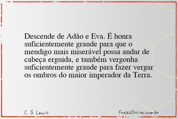 Frase de C. S. Lewis